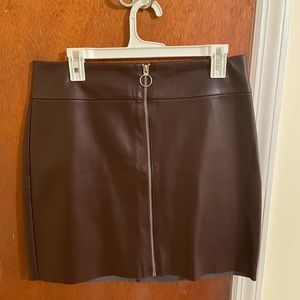 Express Leather skirt